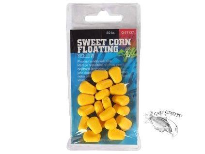 Giants fishing Umělá nástraha Sweet Corn Floating Yellow,vel.L/20ks