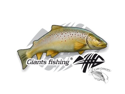 Giants fishing Nálepka malá - Pstruh