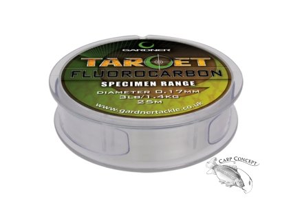 Gardner Vlasec Target Fluorocarbon 25m (Varianta 3,6kg (8Ib)/ 0.25mm)