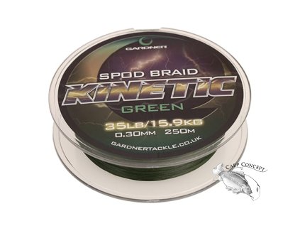 Gardner Splétaná šňůra Kinetic Spod Braid, 250m, 35lb (15.9kg) 0.30mm