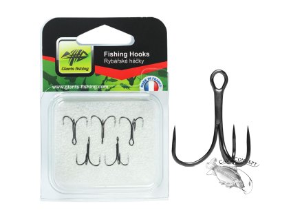 Giants fishing Trojháčky bez protihrotu 2X Strong 5ks (Varianta vel.12)