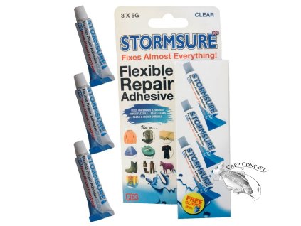 Snowbee Lepidlo Stormsure Clear Adhesive 3 x 5g