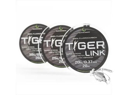 Gardner Fluorocarbonový vlasec Tiger Link 20m (Varianta 20Lb/0,37mm)