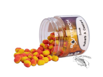 Bait-Tech Duo Col Criticals Wafters - Rhubarb and Custard 5 mm (50 ml)