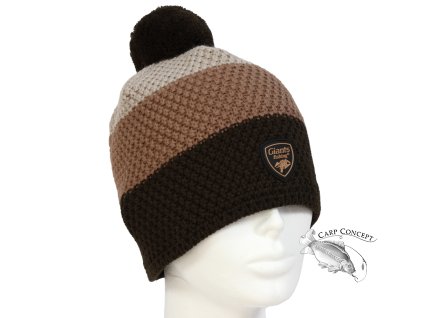 Giants fishing Zimní pánská čepice tříbarevná s bambulkou