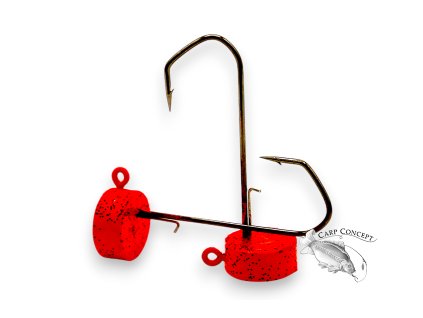 FISHMACHINE Jigová hlava FLATHEAD (PLACATKA) 3 až 100gr (Velikost 12gr / 4/0 háček / 2ks)