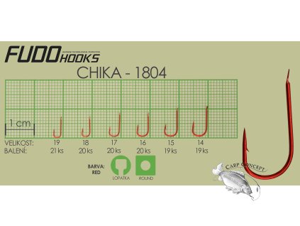 Fudo Hooks Fudo Chika 19 (bal.21ks) (Velikost Fudo Chika 14 (bal.19ks))