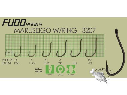 Fudo Hooks Fudo Maruseigo Ringed 8 (bal.12ks) (Velikost Fudo Maruseigo Ringed 1 (bal.8ks))