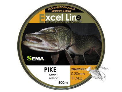 SEMA Pike zelená 0,35 (Velikost Pike zelená 0,20)