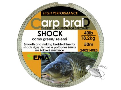 SEMA Shock camo 40lbs 50m (Velikost Shock camo 30lbs 50m)