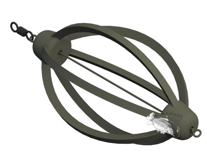 Suretti Krmítko žebrované s očkem a obratlíkem LF 45g (Velikost Krmítko žebrované s očkem a obratlíkem LF 30g)