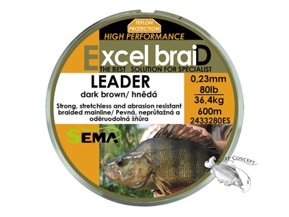 SEMA Leader 200lbs 1800m zelená (Velikost Leader 20lbs 1800m zelená)