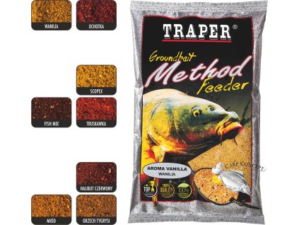 Traper Groundbait Method Feeder Vanilka 0,75kg (Velikost Groundbait Method Feeder Fish Mix 0,75kg)