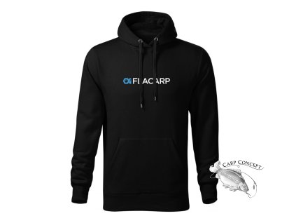 Mikina s kapucí, černá s logem FLACARP Velikost (Varianta M)