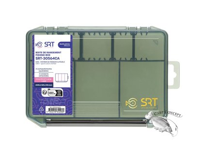 Sert krabička 4 Adjustable Compartments Grey (205x145x30 mm)