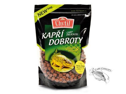 Red Fish pelety s dírou (Průměr 14 mm, Gramáž 1 kg)