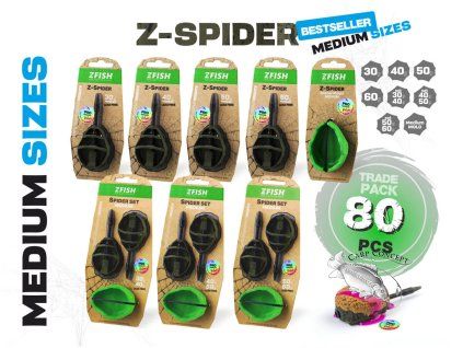 zfish trade pack method feeder spider medium 80 ks