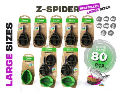 zfish trade pack method feeder spider large 80 ks