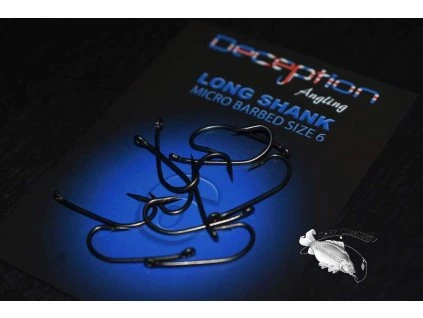 Deception Angling LONGSHANK Micro Barbed Hook (Počet Velikost 8)