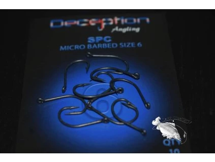 Deception Angling SPC (STRAIGHT POINT CHOD) Micro Barbed Hook (Počet Velikost 8)