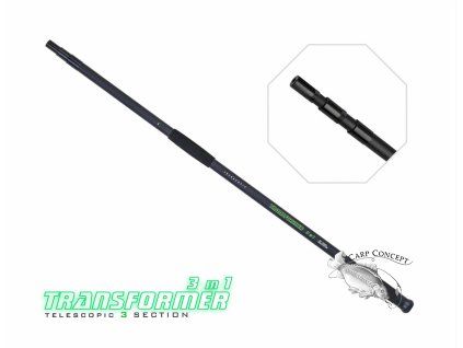 zfish podberakova tyc transformer 3m landing net handle