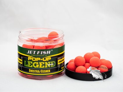 JET fish Legend Range Pop-Up 16mm -  ŠVESTKA / ČESNEK 60gr