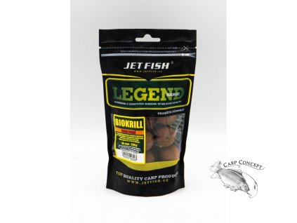 JET fish Legend Range - Extra tvrdé boilie 250g - 30mm : BIOKRILL