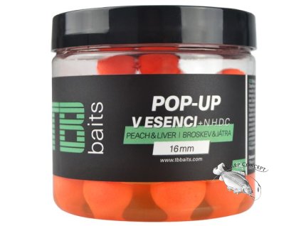 Screenshot 2022 10 10 at 13 55 47 TB Baits Plovoucí Boilie Pop Up Orange Peach Liver NHDC 65 g 16 mm