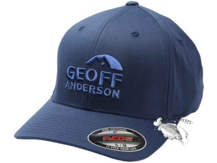 Kšiltovka Geoff Anderson Flexfit NU modrá 3D bílé logo (Variant Velikost: L/XL)