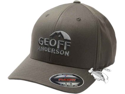 Kšiltovka Geoff Anderson Flexfit NU šedá 3D bílé logo (Variant Velikost: L/XL)