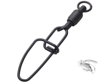 Madcat Karabinka S Obratlíkem Stainless BB Swivels W Crossl Snap Black 3 ks