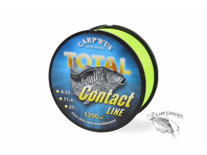 Carp´R´Us Vlasec Total Contact Line Yellow 1200m (Varianta Carp´R´Us Total Contact Line yellow 1200m, 0,35mm, 11,4kg/25lb)