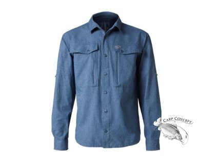 Košile Zulo II Geoff Anderson dlouhý rukáv - modrá (Variant Velikost: S)