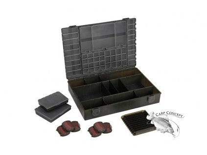 cbx095 fox edges large loaded tackle box contents out