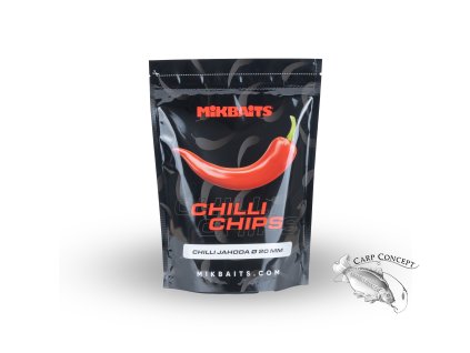 Mikbaits Chilli Chips boilie Chilli Jahoda (Varianta 300g 20mm)