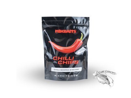 Mikbaits Chilli Chips boilie Chilli Scopex (Varianta 300g 20mm)
