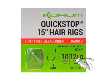 Screenshot 2024 03 04 at 14 13 24 Návazce Korum Quickstop 15 Hair Rigs Barbed 8ks 38cm 0 30mm #8 Pípáky.cz