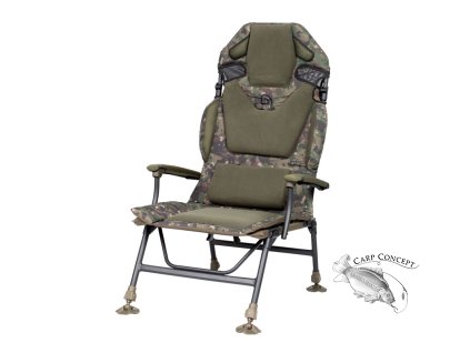 Trakker Křeslo komfortní s područkami - Levelite Camo Longback Chair (Varianta Trakker Křeslo komfortní s područkami - Levelite Camo Longback Chair)