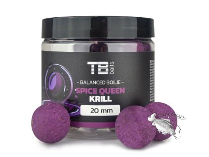 TB Baits Vyvážené Boilie Balanced + Atraktor Spice Queen Krill 100 g