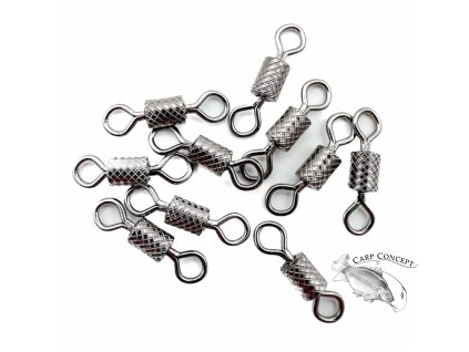 Screenshot 2024 11 06 at 13 56 40 10 ks obratlík pevnostní vroubkovaný stříbrný VEL.2 jen za 17 Kč 🎣 Rybářské potřeby Catchman.cz