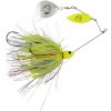 savage gear trpytka da bush spinnerbait yellow silver holo flame