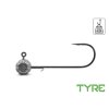 Jigová hlava s držákem Delphin TYRE vel. 10/0, 60g - 3ks