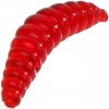 Mikado Trout Campione Garlic silicone maggot 2 cm flavored red 15 pieces Fishing Lures Sports Entertainment