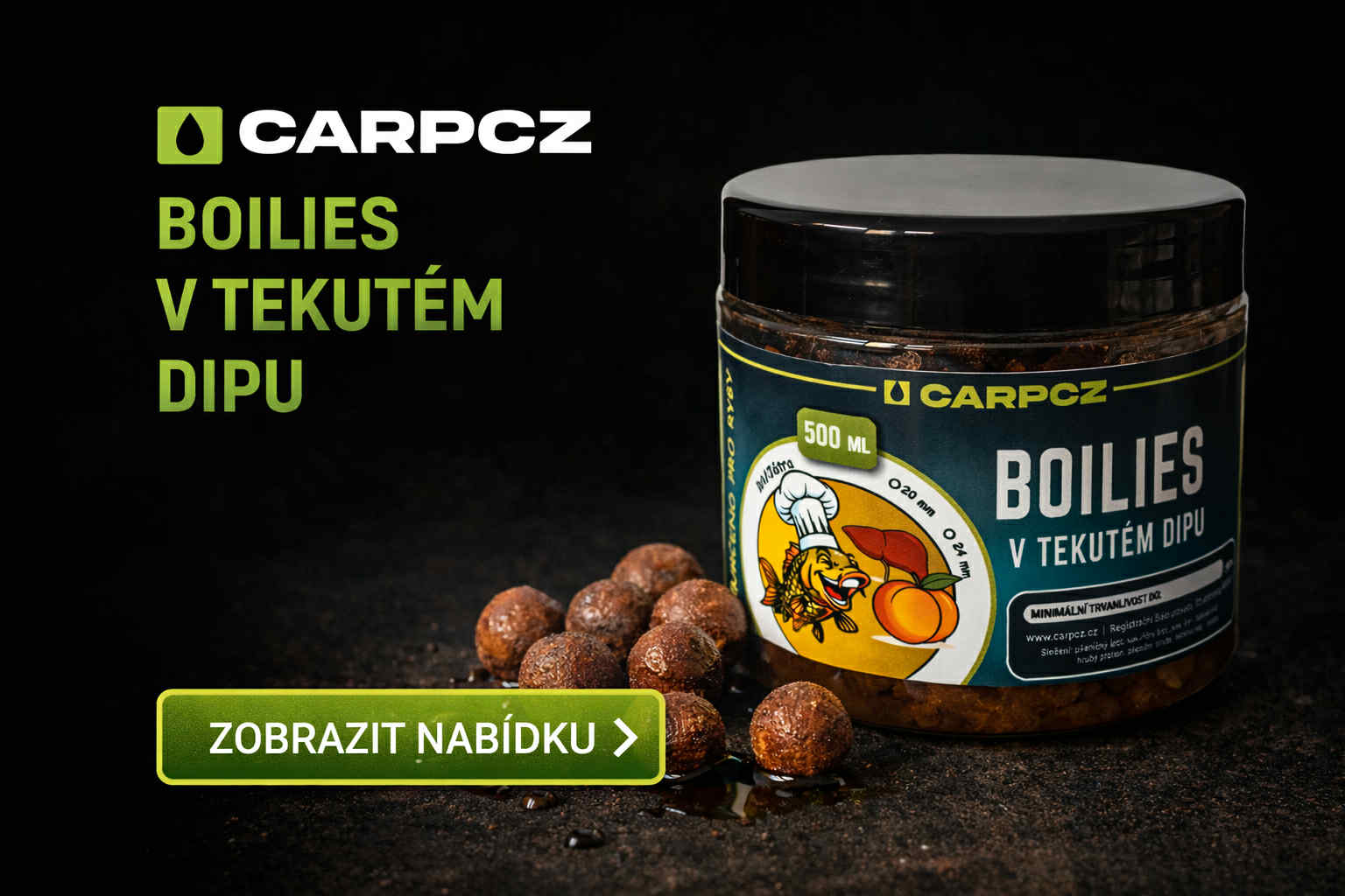 Boilies v tekutém dipu