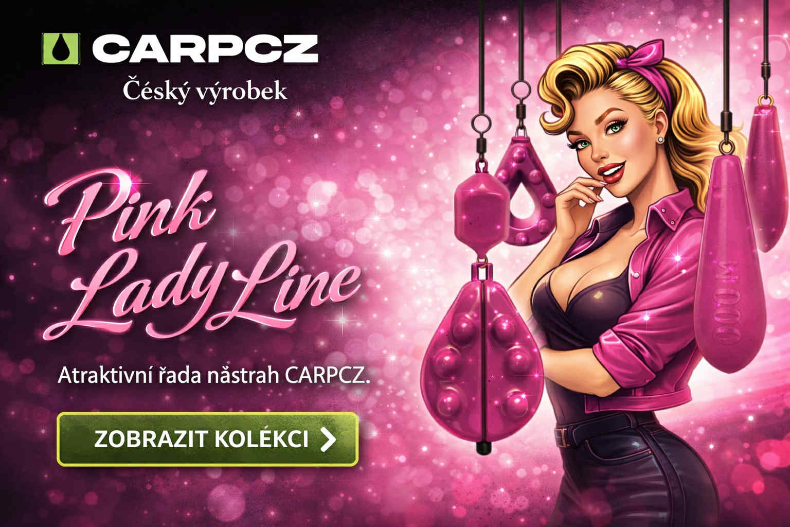 Pink lady line -zátěže pro rybářky