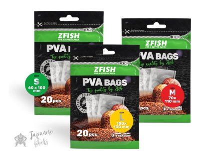 zfish pva sacky pva bags 20ks