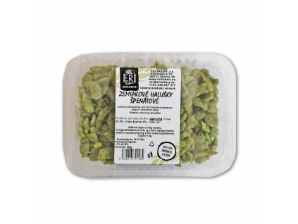 halušky špenátové miska