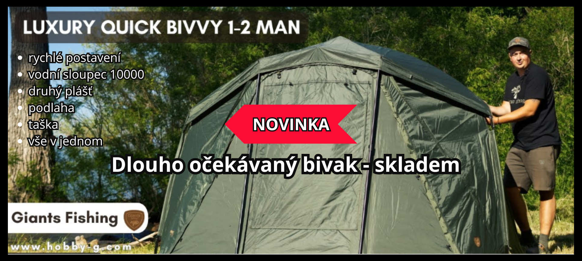 Giants fishing Bivak Luxury Quick Bivvy 1-2 Man
