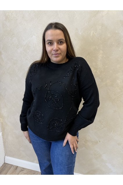 Pulóver čierny TATIANA