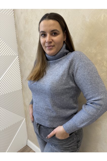 Pulóver/Rolák sivý STELA